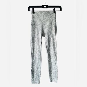 Lululemon Athletica Light Gray Patterned Leggings